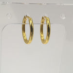 Sterling Silver Huggie Hoops, 18K Gold Finish Minimalist Small Hoops, Classic and Wavy Hinged Earrings